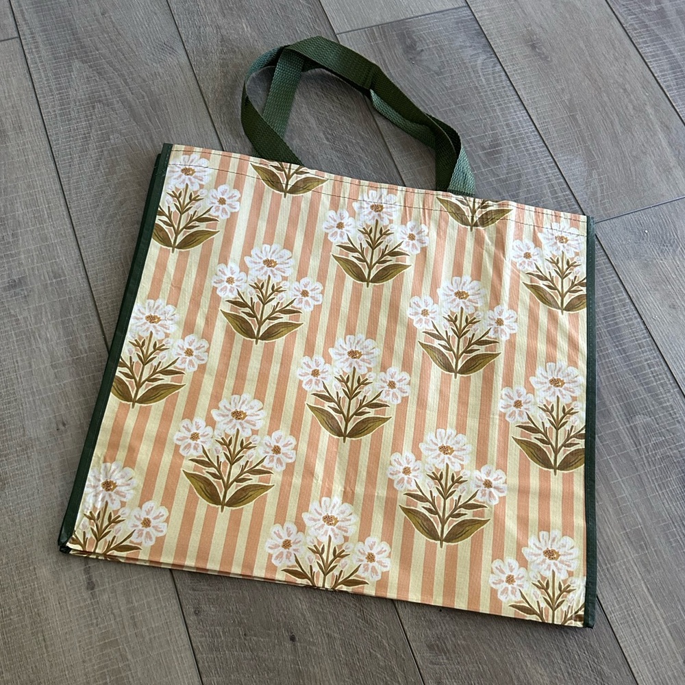 Homegoods TJMaxx Marshalls Viral Floral Print Reusable Shopper Tote Bag NWOT